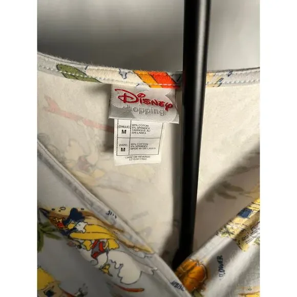 Disney Shopping White Tropical Print Sleeveless Dress Women’s Size M - Picture 2 of 6